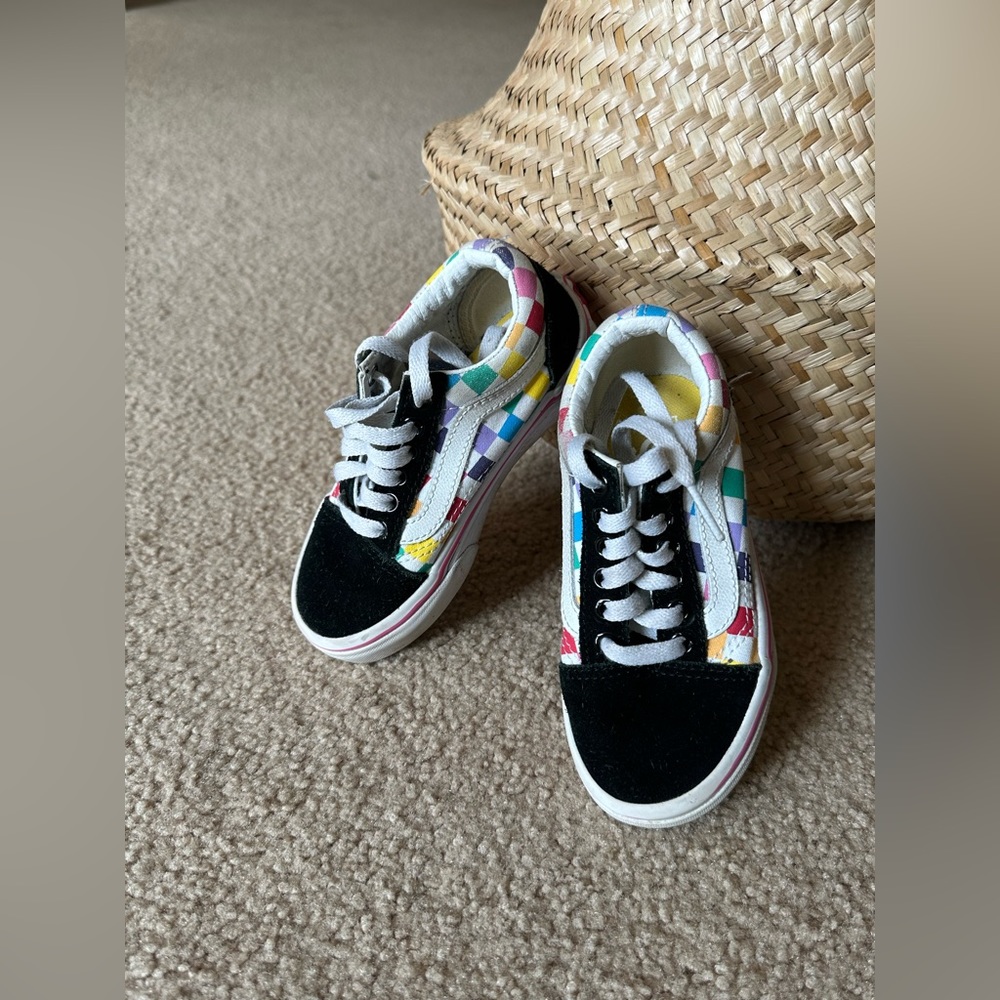 Checkered multicolored Vans